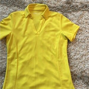 Lady Hagen Sunny Yellow Short Sleeve Polo